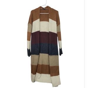 Fashion Nova Long Sleeve Striped Cardigan